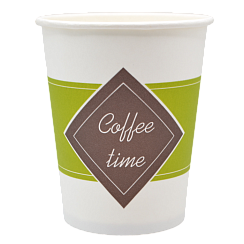 Стакан бумажный для горячих напитков 350 мл Coffee time