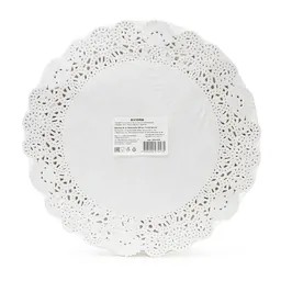 Салфетка ажурная, бумажная, круглая, 26см, 250 шт/уп, AVIORA /8уп