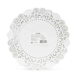 Салфетка ажурная, бумажная, круглая, 22см, 250 шт/уп, AVIORA /8