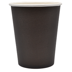 Стакан бумажный для горячих напитков 165 мл, черный