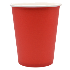 Стакан бумажный для горячих напитков 400 мл, красный