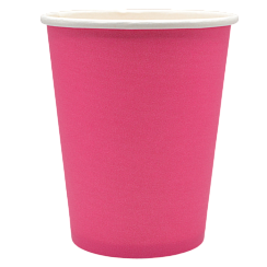 Стакан бумажный для горячих напитков 350 мл розовый