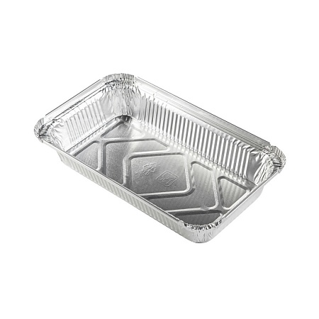 Форма алюминиевая, прямоугольная, L-край, верxний внешний размер: 219 х 127 мм, дно: 187 х 95 мм, вы