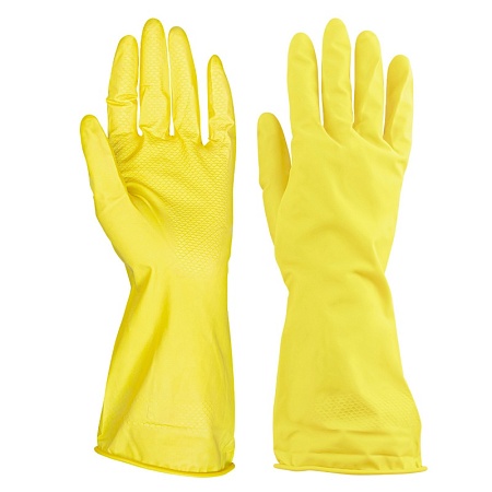Перчатки хозяйственные, резиновые, 1 пара, размер S, AVIORA