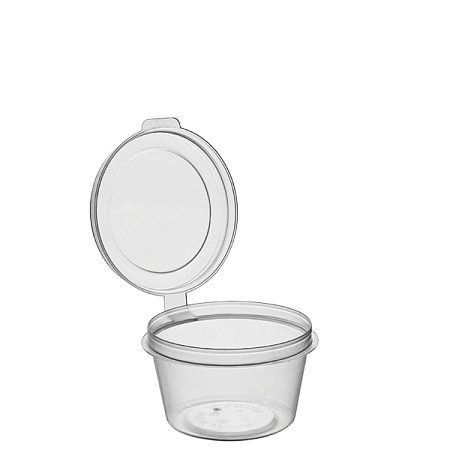 Контейнер для соусов 30мл с крышкой (NEW); цвет: Прозрачный (1920шт/кор); арт. 1234П