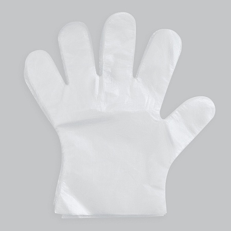 Перчатки полиэтиленовые,одноразовые,100 шт.в упаковке, размер L,AVIORA