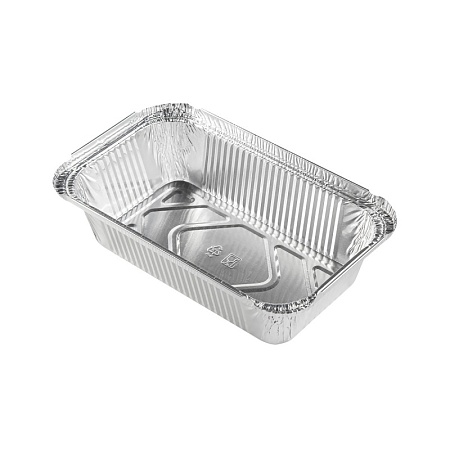 Форма алюминиевая, прямоугольная, L-край, объём 685мл, размер:201*118 мм, дно:159 * 84 мм (900шт)