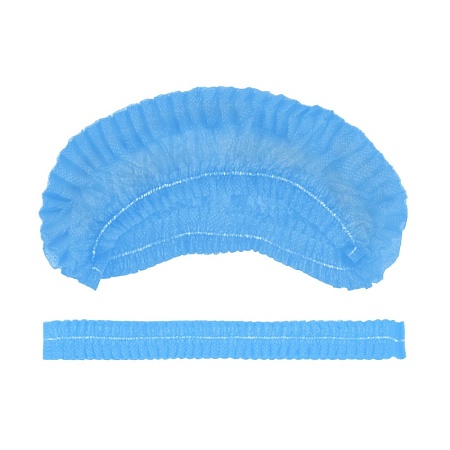Шапочка Шарлотта, нетканая, голубая, 100шт. в уп., AVIORA (УПАКОВКА)* (10уп/кор)