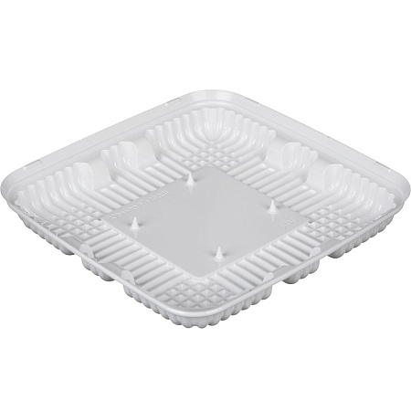 Упак для торта Емкость Т-170ДШ (БЕЛАЯ) (ПЭТ) (200шт/уп)