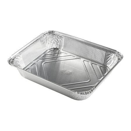 Форма алюминиевая, прямоугольная, L-край (3180мл) размер: 322 х 255 мм, дно: 272 х 212 мм, в (200шт)