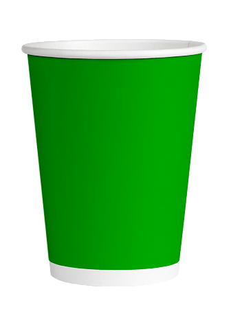 Бумажный одноразовый стакан для горячих напитков SP 250 мл зеленый (50/20/1000)